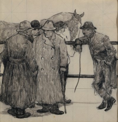 Studio per i commercianti di cavalli, c.1917 da Robert Polhill Bevan